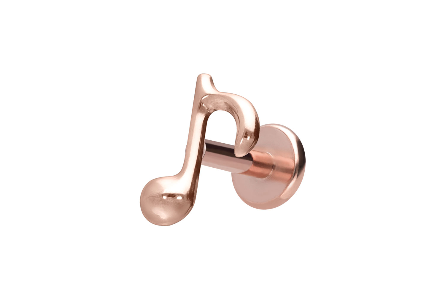 Titan Labret Piercing mit Innengewinde ACHTELNOTE